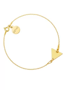 Złota bransoletka z trójkątem - Bransoletki - miniaturka - grafika 1