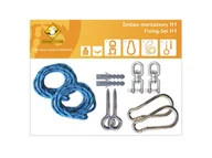 Hamaki - Zestaw montażowy H1 do hamaków, niebieski koala/zh1_16 - miniaturka - grafika 1