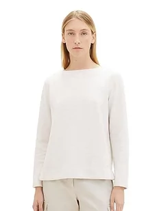 TOM TAILOR Bluza damska, 27789 - Smooth Light Sand Melange, 3XL - Bluzy damskie - miniaturka - grafika 1