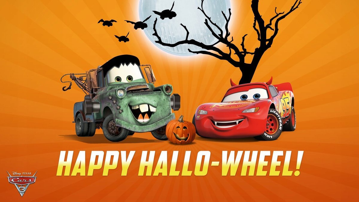 PUZZLE Auta Zygzak McQueen Halloween A3 252 el z Nadrukiem + IMIĘ Pudełko