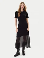 Sukienki - DKNY Sukienka codzienna P5GDFCNA Czarny Regular Fit - miniaturka - grafika 1