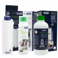 Akcesoria i części do ekspresów do kawy - Zestaw Do Delonghi, Filtr DLSC002, Płyn SER3013 250 ml, Delonghi EcoDecalk 500ml - miniaturka - grafika 1