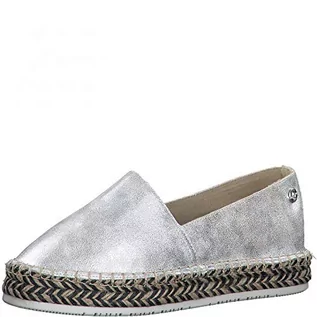 Espadryle damskie - s.Oliver Espadryle 5-24205-36 Srebrny - grafika 1