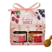 Zestawy upominkowe - Zdrowy ZESTAW prezentowy dla Babci herbata i miód w opakowaniu - miniaturka - grafika 1