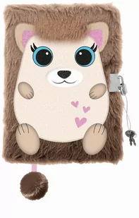 Pamiętnik z kłódką 3D włochacz A5 96k CUTE HEDGEHOG - ST-Majewski - Szkolne artykuły papiernicze - miniaturka - grafika 1