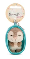 Plecaki - NICI 61602 Sleeping Pets breloczek wydra w koszyczku, wierny towarzysz do plecaka lub torby, zawieszka do kluczy dla małych i dużych, 8 cm, brązowy - miniaturka - grafika 1