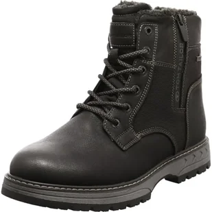 Tom Tailor Męskie 8480060001 modne kozaki, czarne, 41 EU, czarny, 41 EU - Kozaki damskie - miniaturka - grafika 1