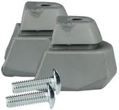 Akcesoria do skatingu - Nijdam Zestaw hamulców do rolek S-M-L x2 N72FA02-GRY - miniaturka - grafika 1