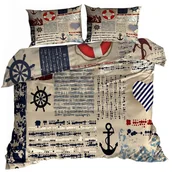 Pościel - Pościel 3D Bawełna Satyna 200X220Cm Styl Marynarski - miniaturka - grafika 1