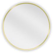 Lustra - Mexen Loft lustro łazienkowe okragłe 50 cm, rama złota - 9850-050-050-000-50 - miniaturka - grafika 1