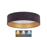 Lampy sufitowe - Brilagi - LED Plafon VELVET STAR LED/24W/230V śr. 40 cm szary/złoty - miniaturka - grafika 1