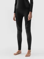 Spodnie sportowe damskie - 4F Legginsy funkcyjne w kolorze czarnym - miniaturka - grafika 1