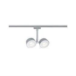 Paulmann Spot do szyn Double Pellet 2x6.7W LED matowy chrom/biały 95471 95471 - Lampy pozostałe - miniaturka - grafika 1
