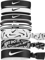 Ozdoby do włosów - Nike Opaski do włosów Nike Mixed 9 szt 3 szerokości czarno-białe - miniaturka - grafika 1