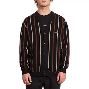 Volcom Męska koszula z długim rękawem Williekearl Cardigan czarny czarny XS A0732003 - Koszule męskie - miniaturka - grafika 1
