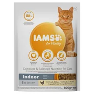 Sucha karma dla kotów - IAMS - Indoor karma sucha dla dorosłych kotów kurczakiem 0,8 kg - miniaturka - grafika 1
