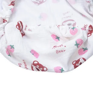 PRZEŚCIERADŁO 50x83 DO DOSTAWKI ŁÓŻECZKA MUŚLINOWE PREMIUM Z GUMKĄ Kerstin - Prześcieradła dla dzieci - miniaturka - grafika 1