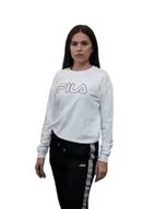 Bluzy damskie - FILA Damska bluza na siedzeniu, jasna biel, XL, Bright White, XL - miniaturka - grafika 1