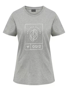 Koszulki i topy damskie - Hummel Koszulka "GG12" w kolorze szarym - grafika 1