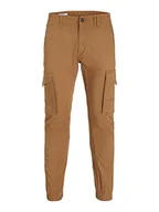 Spodenki męskie - Bestseller A/S Męskie spodnie cargo JPSTPAUL JJJFLAKE AKM NOOS, guma, 30/34, guma, 30W / 34L - miniaturka - grafika 1