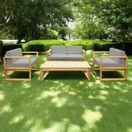 Meble ogrodowe - Zestaw mebli ogrodowych DALI CAFFE Acacia Wood - Focus Garden - miniaturka - grafika 1