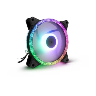 Inter-Tech RS-071 RGB Obudowa komputera Wentylator 12 cm Czarny, Biały - Tuning komputera - akcesoria - miniaturka - grafika 1