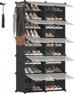 Pokrowce na ubrania - POJEMNIK NA BUTY PRZYCZEPIANY MODUŁOWY ORGANIZER DO PRZECHOWYWANIA 10szt - miniaturka - grafika 1