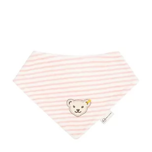 Steiff Unisex Baby Basic chusta na szyję GOTS, Silver Pink, jeden rozmiar - Akcesoria i dodatki do ubrań dla dzieci - miniaturka - grafika 1
