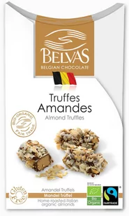 Fair Trade BELGIJSKIE CZEKOLADKI TRUFFLE Z MIGDAŁAMI BEZGLUTENOWE BIO 100 g - BELVAS - Czekolada - miniaturka - grafika 1