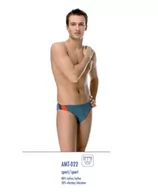 Kąpielówki męskie - SLIPY KĄPIELOWE ATLANTIC ARC AMT-022 (kolor czarny, rozmiar M) - miniaturka - grafika 1