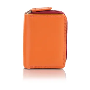 Kolorowy portfelik skórzany Visconti RB-53 RFID - pomarańczowy - Portfele - miniaturka - grafika 1