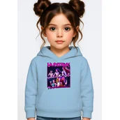 Bluzy dla dziewczynek - BLUZA DZIECIĘCA KPOP DEMON HUNTERS HUNTRIX 104 Z KAPTUREM BAWEŁNIANA - miniaturka - grafika 1