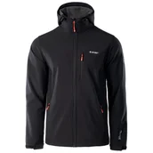 Kurtki męskie - Kurtka męska Hi-Tec Caen Rozmiar: XXL / Kolor: czarny/pomarańczowy - miniaturka - grafika 1