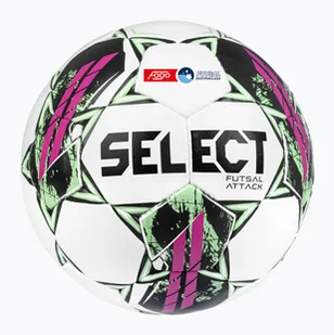 Piłka do piłki nożnej SELECT Futsal Attack Fogo Ekstraklasa white/pink rozmiar 4 WYSYŁKA W 24H 30 DNI NA ZWROT - Piłka nożna - miniaturka - grafika 1
