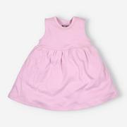 Sukienki - Różowa sukienka LENIWIEC z krótkim rękawem z bawełny organicznej-98 - miniaturka - grafika 1