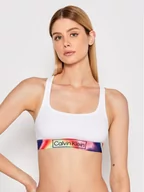 Bielizna sportowa damska - Calvin Klein Underwear Biustonosz top 000QF6825E Biały - miniaturka - grafika 1