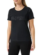 Koszulki i topy damskie - Desires Damska koszulka Kivanna, czarna, S, Czarny, S - miniaturka - grafika 1