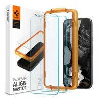 Szkła hartowane na telefon - Spigen Szkło do etui Glas.tR AM 2-Pack do Google Pixel 8a - miniaturka - grafika 1