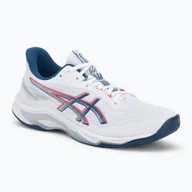 Buty sportowe męskie - Buty do siatkówki męskie ASICS Netburner Ballistic FF 4 white/mako blue WYSYŁKA W 24H 30 DNI NA ZWROT - miniaturka - grafika 1