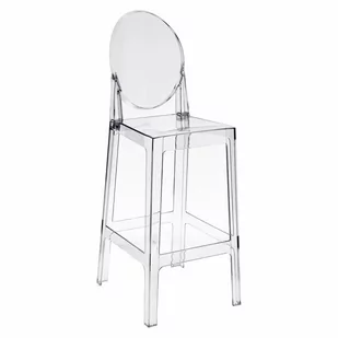 D2.Design DESIGN Stołek barowy Viki transparentny 75cm - Taborety i hokery - miniaturka - grafika 1