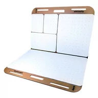 Akcesoria do tablic - Blok flipchart samoprzylepny mix rozmiarów biały w kropki 125 kartek w teczce kartonowej z uchwytem MEMOBE STIKKIESFLIP /MB003/ - miniaturka - grafika 1