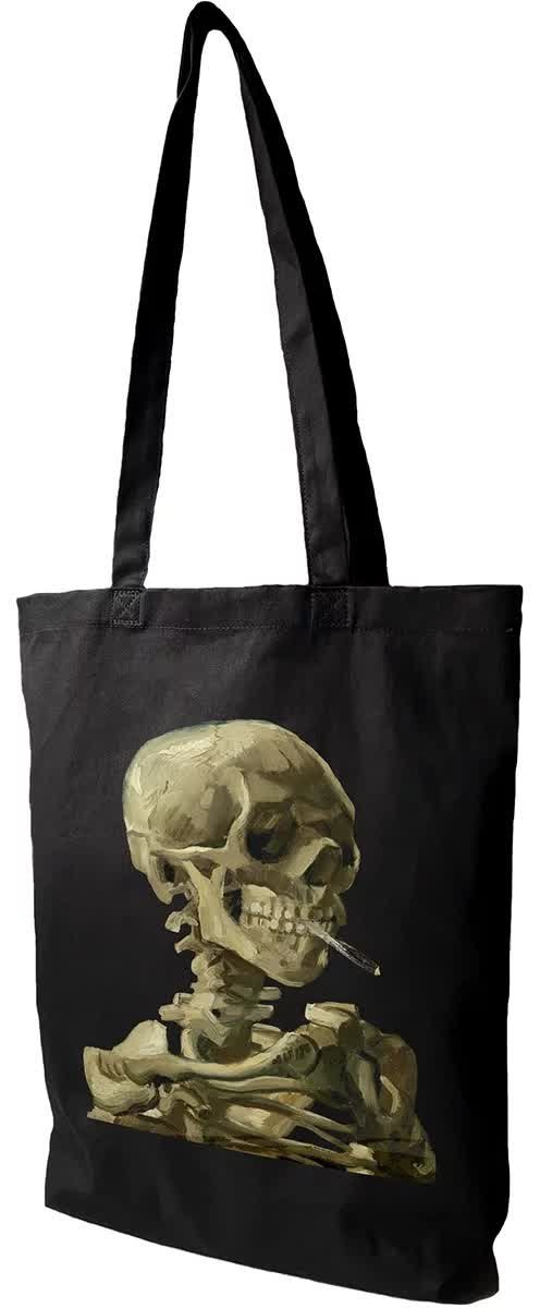 Torba bawełniana Czaszka z palącym się papierosem Vincent Van Gogh
