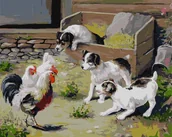 Malowanie po numerach - Malowanie po numerach - Spotkanie 40x40cm - Ideyka - miniaturka - grafika 1