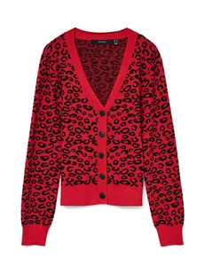 Vero Moda Kardigan w kolorze czerwonym - Swetry damskie - miniaturka - grafika 1
