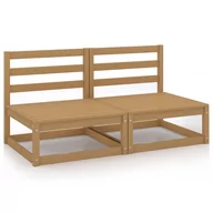 Ławki ogrodowe - vidaXL 2-osobowa sofa ogrodowa, miodowy brąz, lite drewno sosnowe - miniaturka - grafika 1