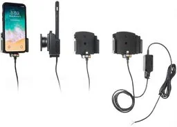 Uchwyt regulowany do Apple iPhone Xs w futerale lub obudowie z wbudowaną ładowarką samochodową do instalacji na stałe - Uchwyty samochodowe do telefonów - miniaturka - grafika 1