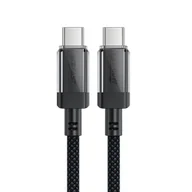 Kable USB - Kabel przewód USB-C z nylonowym oplotem PD 60W 480Mb/s - czarny ACEFAST - miniaturka - grafika 1