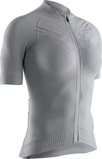 Koszulki i topy damskie - X-Bionic Damska koszulka z krótkim rękawem Twyce 4.0 Bike Zip Szary Dolomite Grey/Phyton Yellow L - grafika 1