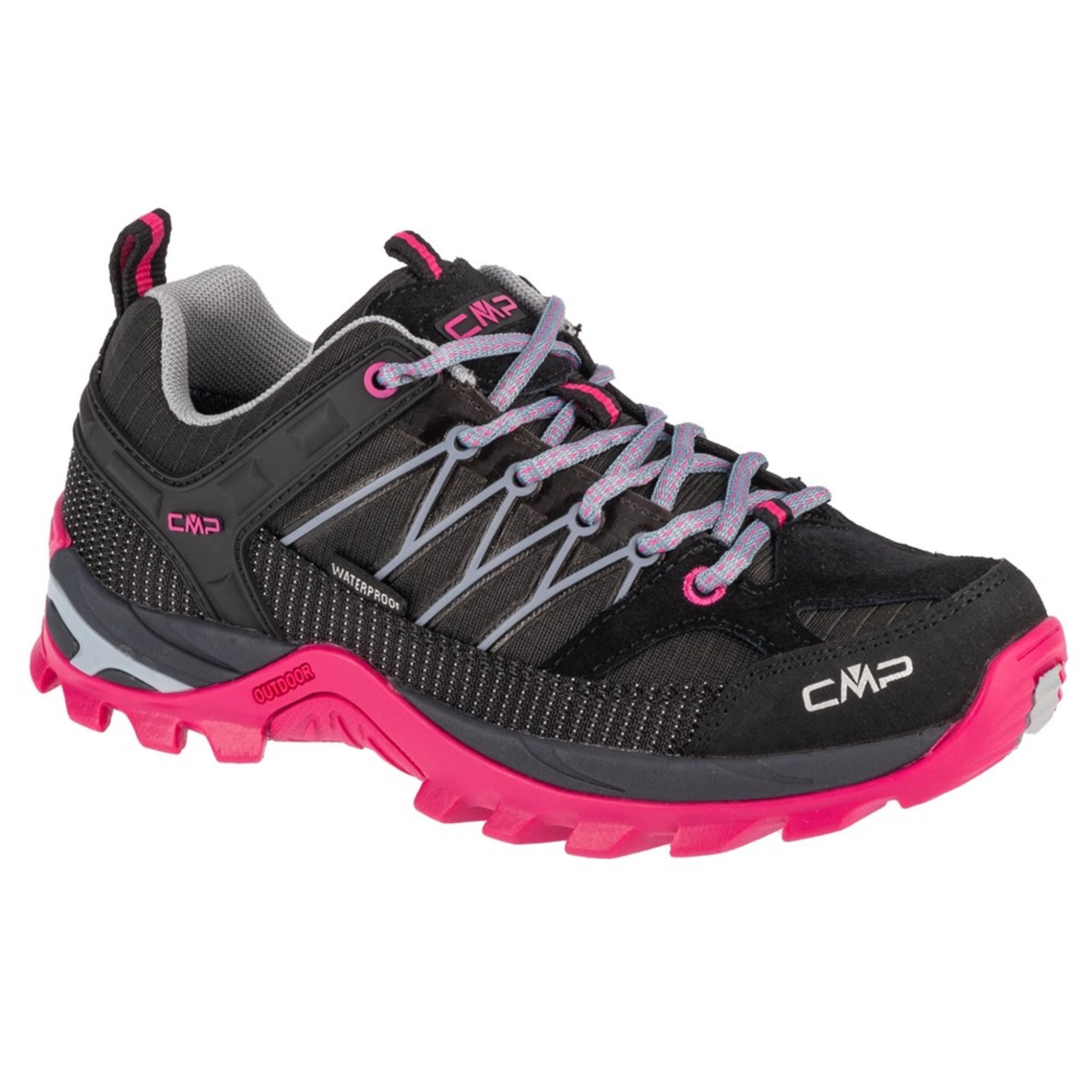 Cmp Rigel Low Wmn Wp (41) Damskie Buty Trekkingowe Zamszowe Czarny