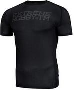 Koszulki sportowe męskie - Extreme Hobby Koszulka Techniczna Trace Black - miniaturka - grafika 1